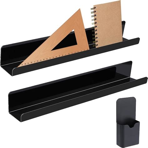 Magnetic Book Shelf For Whiteboard 2 Pcs Reusable Acrylic Floating