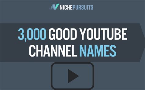 3 001 Good YouTube Channel Names Ideas For Your Channel In 2022