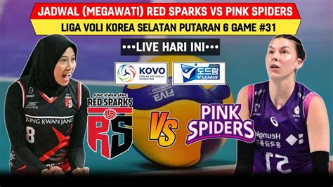 Jadwal Live Red Sparks Vs Pink Spiders Liga Voli Korea Selatan