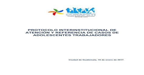 Protocolo Interinstitucional De AtenciÓn Y …