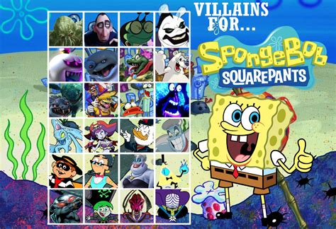 Antagonistsvillains For Spongebob Squarepants By Danieltorresbatman