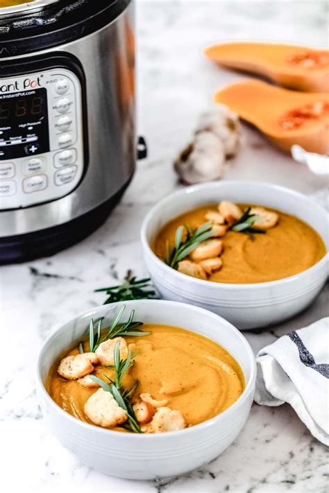 Instant Pot Butternut Squash Soup - Soulfully Made