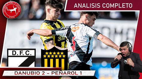 DANUBIO 2 PEÑAROL 1 Análisis Completo del Partido YouTube