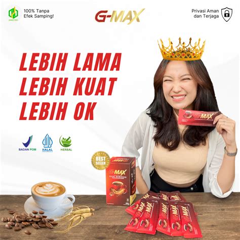 Jual Kopi Stamina Pria Kuat Tahan Lama Semalaman Kopi G MAX Original