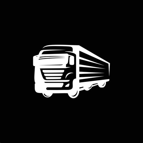 Truck simple design in black and white color 47448116 Vector Art at ...