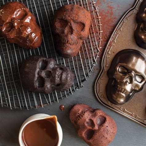 Haunted Skull Cakelet Pan Halloween Baking Pans Mini Cake Pans