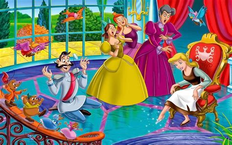 Cinderella Manages To Put On The Shoe The Rest Are Surprised Drizella