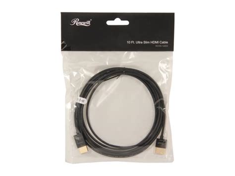 Rosewill Rchd 12003 10 Ft Ultra Slim Hdmi Cable W Redmere Technology