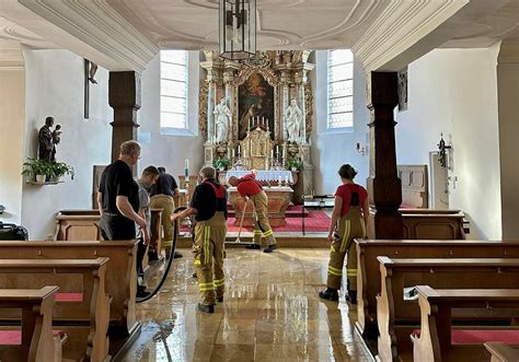 Kronach Spitalkirche Bei Starkregen überschwemmt Feuerwehr Eilt Zu Hilfe