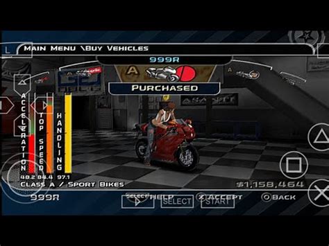 Midnight Club 3 PSP Tunando E Testando Carros 16 Ducati 999R YouTube