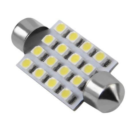 Practical White 42mm 16SMD Car LED Festoon Dome Map Interior Light Bulb