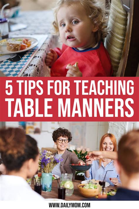 5 Tips For Teaching Table Manners To Children