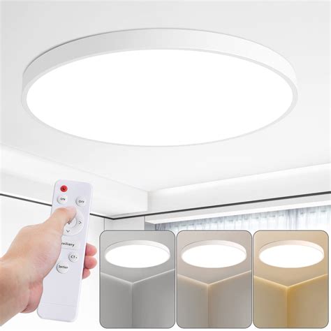 24 Inch LED Flush Mount Ceiling Light, 48W Round Led Ceiling Light