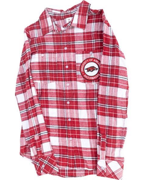 Official Arkansas Razorbacks Wu Flannel Xs Arkansas Razorbacks Team