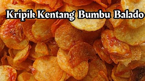 RESEP Cara Membuat Keripik Kentang Bumbu Balado YouTube