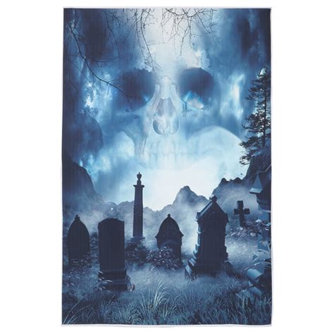 Halloween Restroom Door Cover Skeleton Door Cover Hanging Door Cover ...