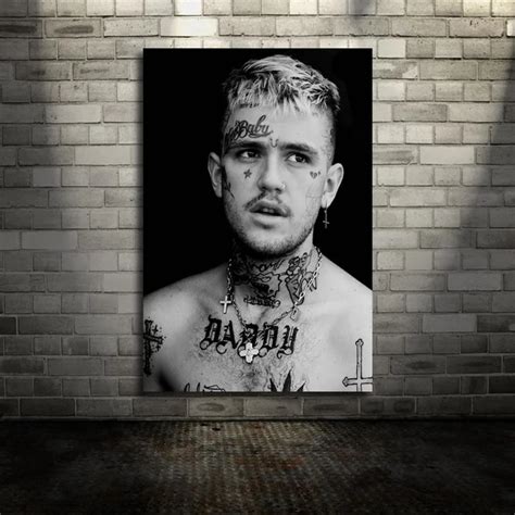 Lil Peep Music Raper Art Silk Fabric Poster Print 14x21 24x36 Inch with ...