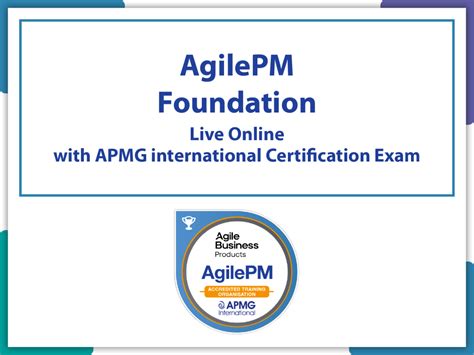 Apmg Int Agilepm Foundation Live Online In English With Official Apmg