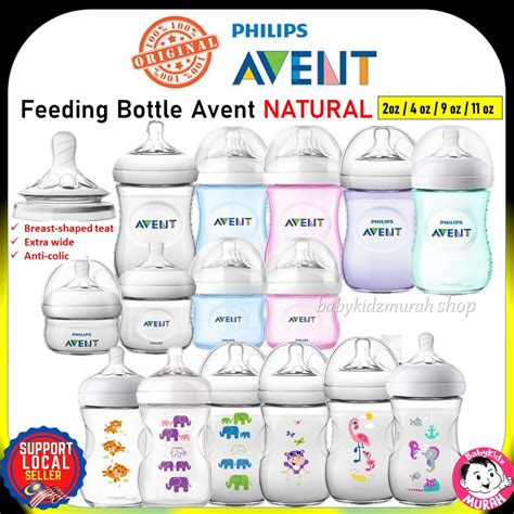 Botol Susu Avent Natural 2oz 4oz 9oz 11oz [💯original] Philips