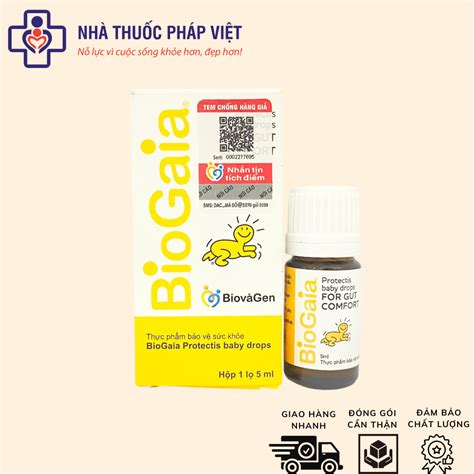 Men vi sinh BioGaia ProTectis Drops cải thiện hệ tiêu hóa dung tích 5ml