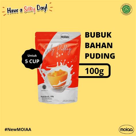 Jual Moiaa Silky Pudding Moiaa 100 Gram Bubuk Pudding Shopee