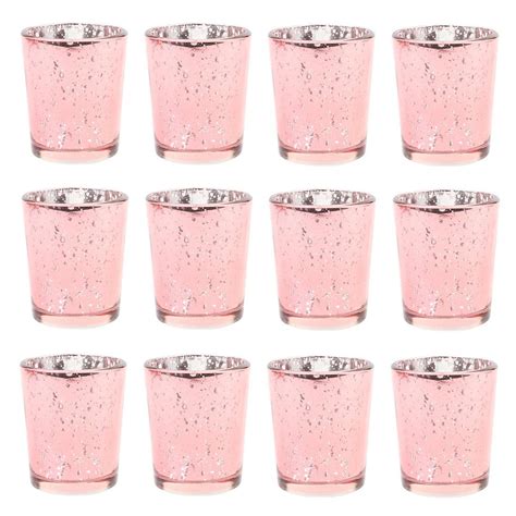 Antique Mercury Glass Votive Cups Set Of 12