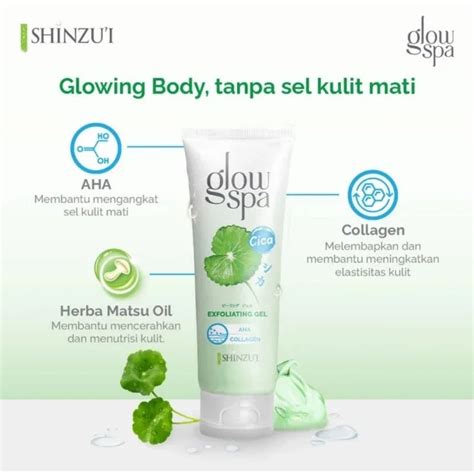 Shinzui Glow Spa Exfoliating Gel Cica Ml Lazada Indonesia