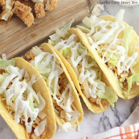 Southern Fried Chicken Tacos With Bacon And Ranch Graceful Little