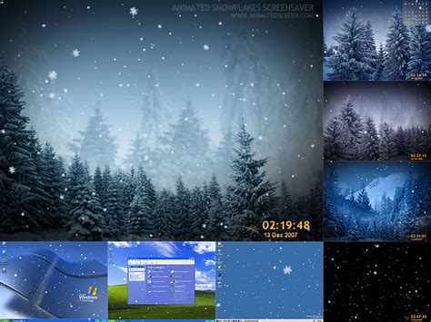 Sreenshot Animated SnowFlakes Screensaver 2.9.8 | Snowflake - Snow ...