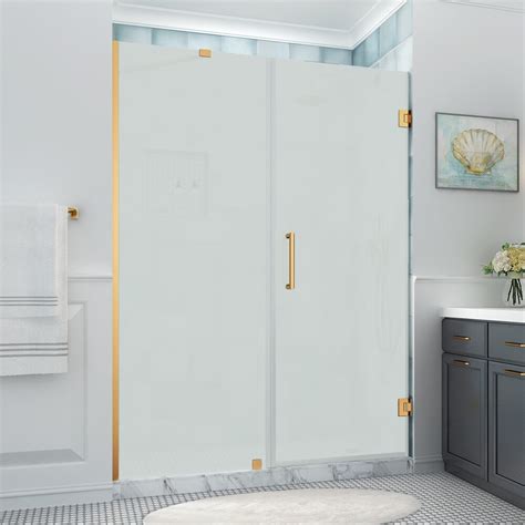 Aston Belmore Xl 66 25 67 25 X 80 Frameless Hinged Shower Door Ultra