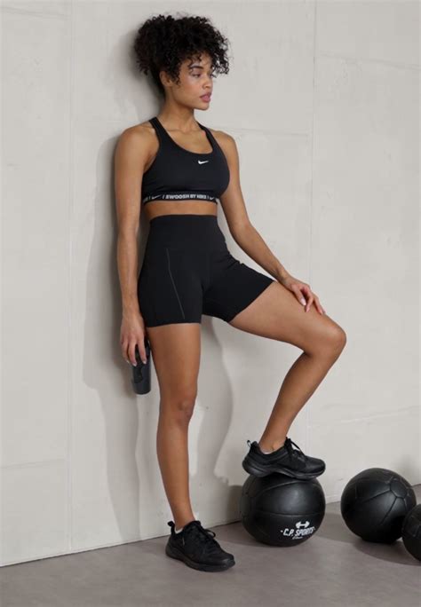 Nike Performance Universa Short Tights Black Schwarz Zalando At