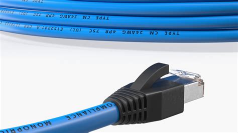 Rj45 24awg Ethernet Network Cable 3d Model 29 Max Ma Lxo Obj