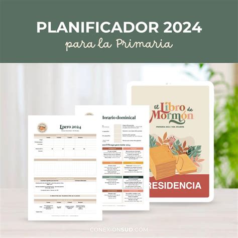 Planificador de la Primaria 2024 Ven Sígueme El Libro de Mormón