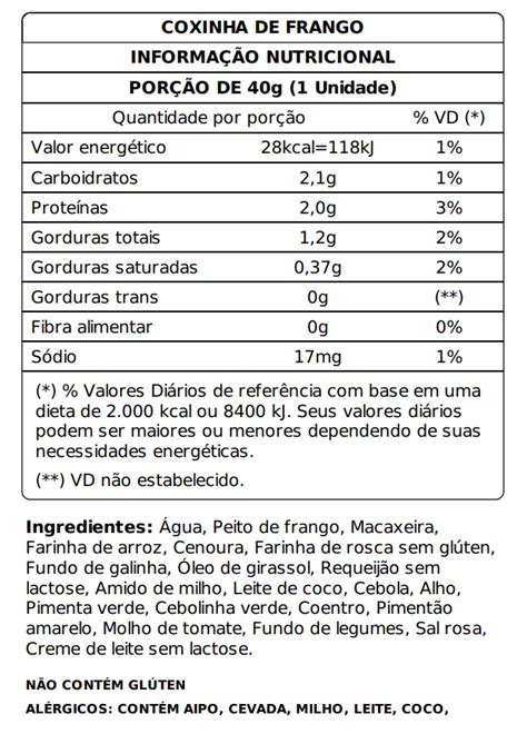 Coxinha Macaxeira E Frango 9 Unidades Eu Sou Healthy