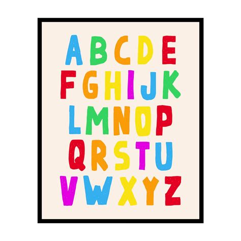 Poster Master Alphabet Poster - Educational Print - Learning Materials ...