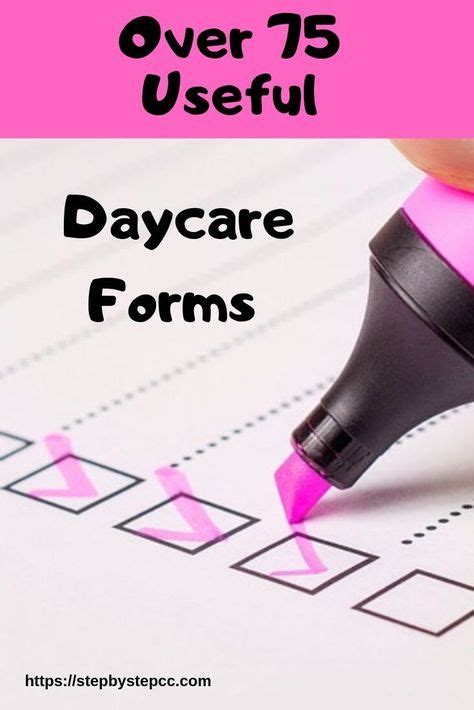 Daycare Forms Artofit