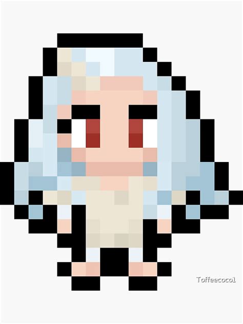 Eri Pixel Sprite Sticker For Sale By Toffeecoco Redbubble