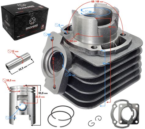 Cylinder Moretti Do Skutera 2T 50cc Dio