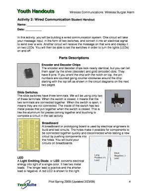 Fillable Online Techxcite Pratt Duke Wireless Burglar Alarm Techxcite