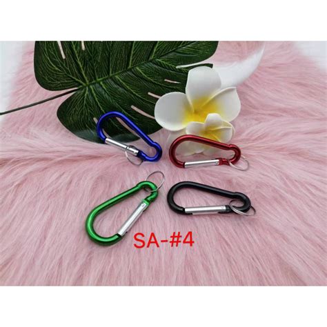 Pieces Aluminum Gourd Shaped Snap Hook Carabiner D Ring Key Chain