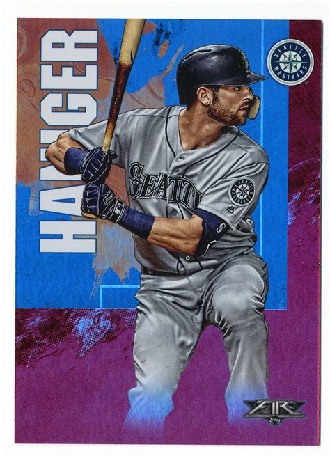 Mitch Haniger Topps Fire Red Flame Parallel Seattle Mariners