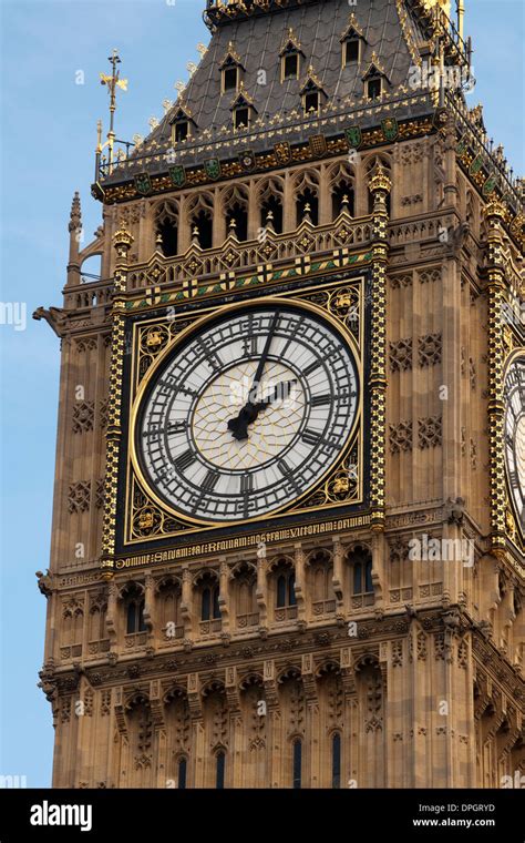 The Clock Face Of The Great Clock Big Ben Elizabeth Tower Palace Of