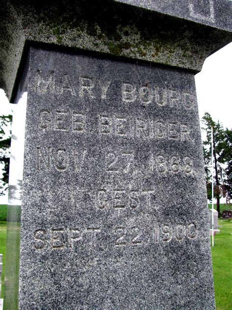 Mary Beiriger Bourg Find A Grave Gedenkplek