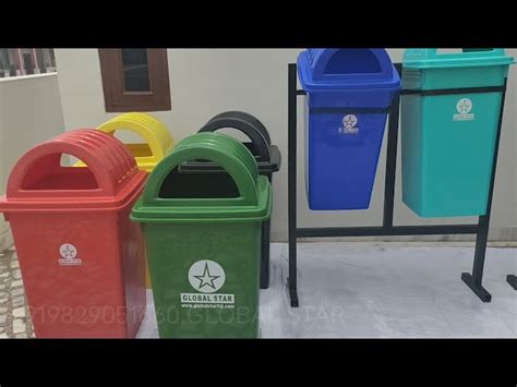 Plastic Dustbin L Four Wheeled Industrial Dustbin Manufacturer