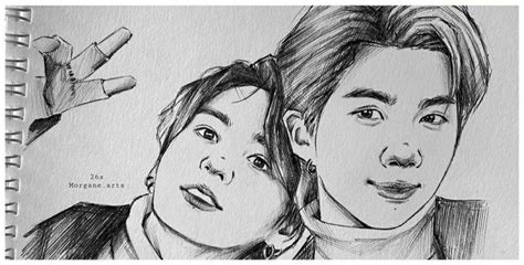 Pin By Momentaufnahme On Btsdrawing Anime Best Friends Drawings