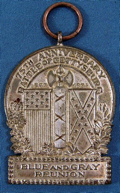 1938 Battle Of Gettysburg 75th Anniversary Medal Griffin Militaria