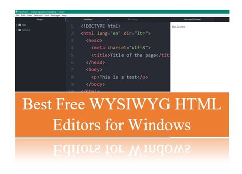 Best Free WYSIWYG HTML Code Editors For Windows