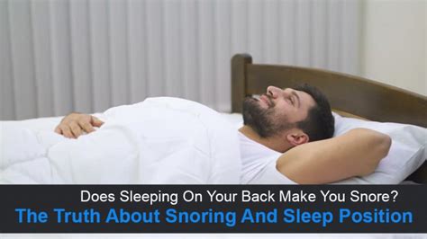 Does Sleeping On Your Back Really Make You Snore? Or Just MYTH?