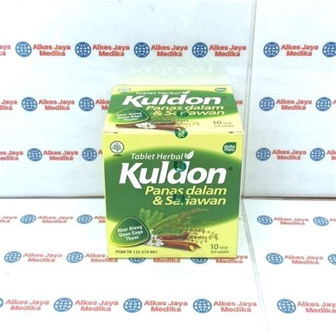 Jual Kuldon Tablet Box Isi Strip Tablet Obat Panas Dalam