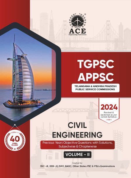 Tgpsc Appsc Civil Engineering Previous Years Objective Questions With